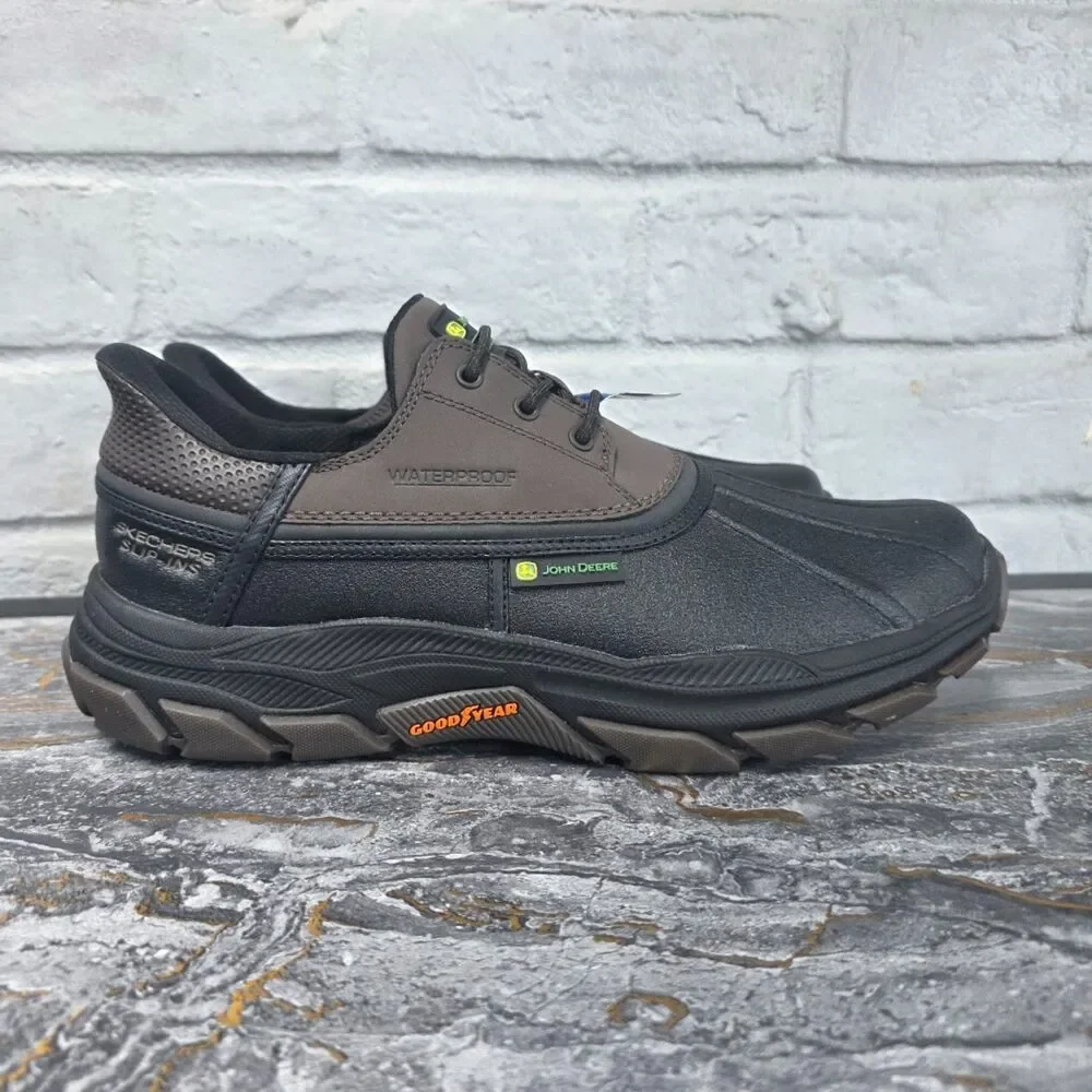 Skechers Slip-Ins John Deere Edgerton Waterproof Work Boots Size 11 Wide
